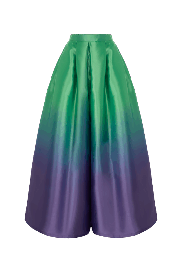 Flared Pleated Pants